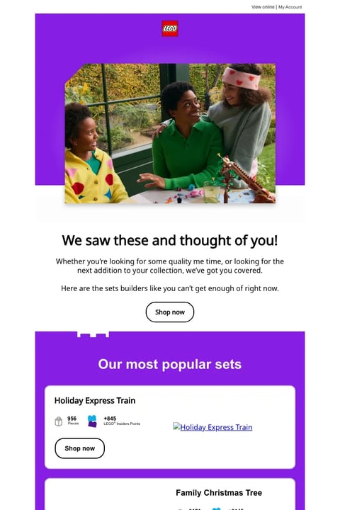 Email from LEGO