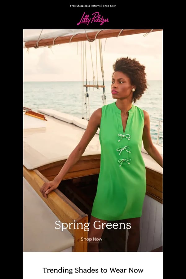 Email from Lilly Pulitzer